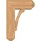 Ekena Millwork Legacy Craftsman Smooth Bracket w/ Offset Brace, Western Red Cedar, 7 1/2"W x 18"D x 26"H BKT0806X18X26LEC04SWR - alternate 2